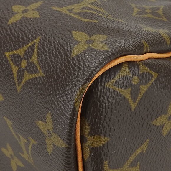 LOUIS VUITTON Brown Monogram Canvas Speedy 30 Bag - Picture 6 of 11